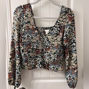 H&M floral blouse